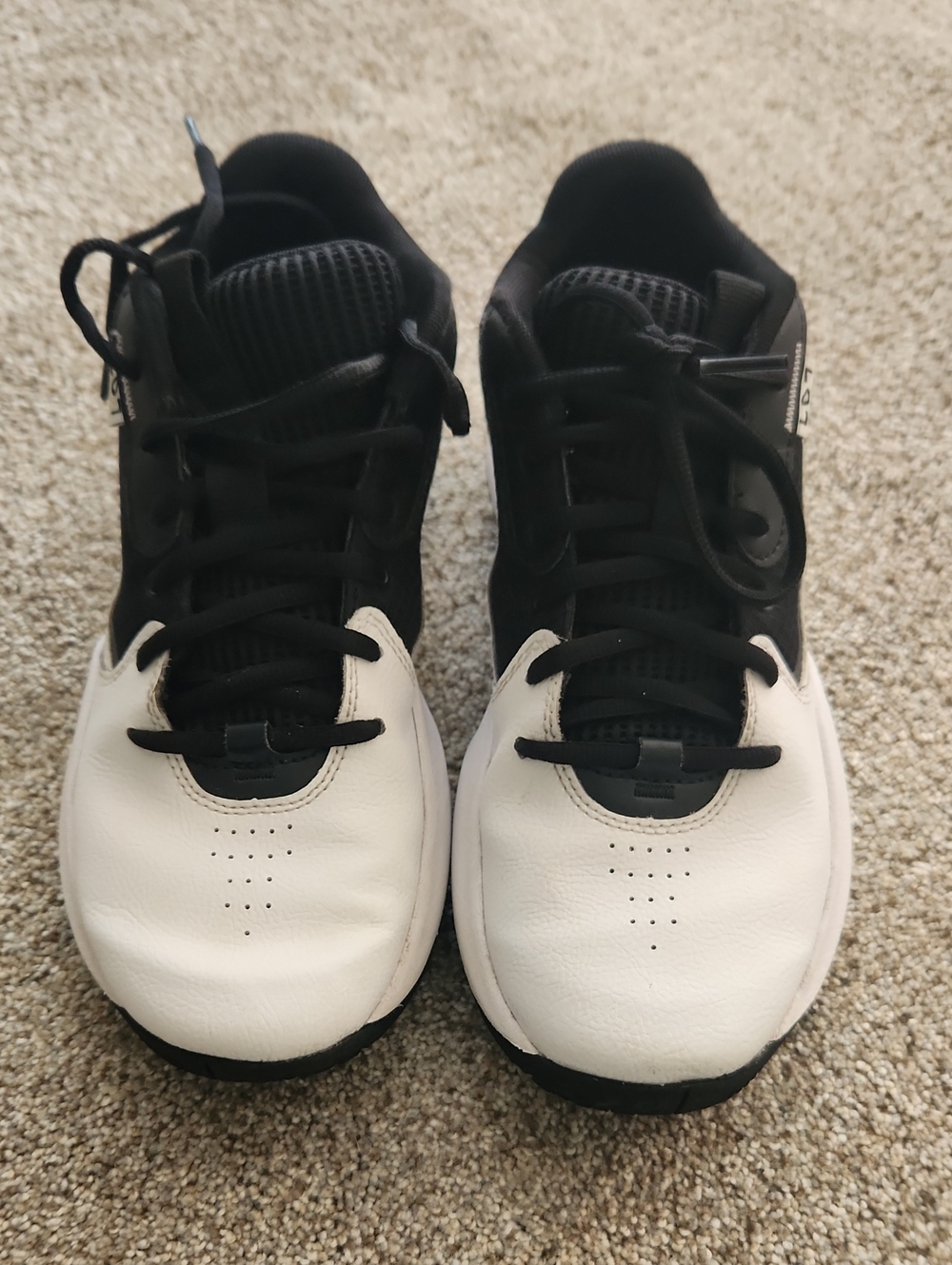 Under Armour Black and White Athletic Sneakers
